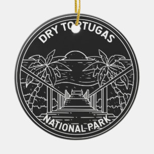 Dry Tortugas Nationalpark Florida Monoline Keramik Ornament