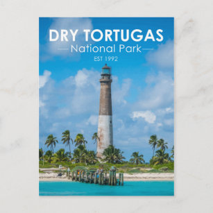 Dry Tortugas Nationalpark Florida Vintag Postkarte