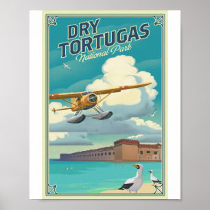 Dry Tortugas Nationalpark Litho Artwork Poster