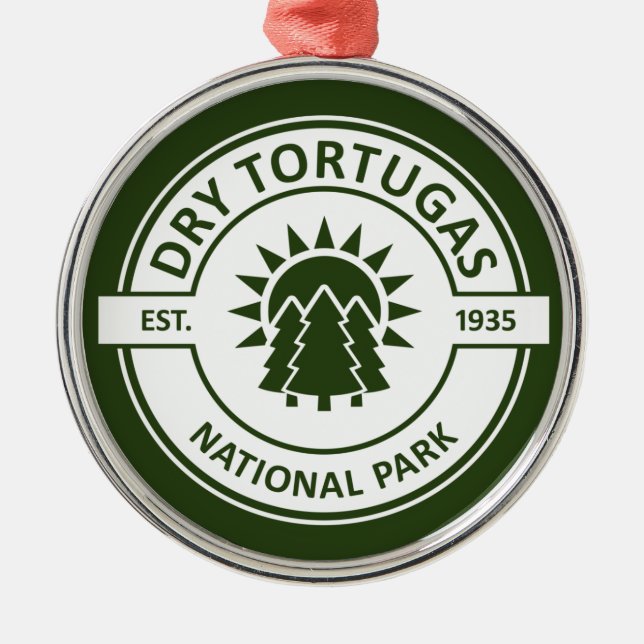 Dry Tortugas Nationalpark Ornament Aus Metall (Vorne)