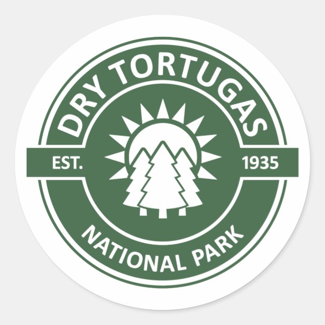 Dry Tortugas Nationalpark Runder Aufkleber (Vorderseite)