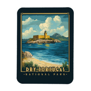Dry Tortugas Nationalpark - Vintage Magnet