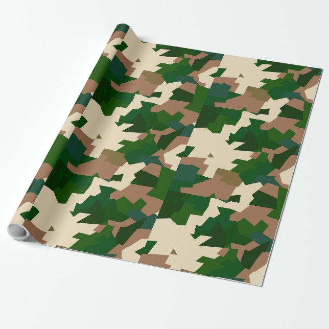 Dry Tundra Camouflage Geschenkpapier (Ungerollt)