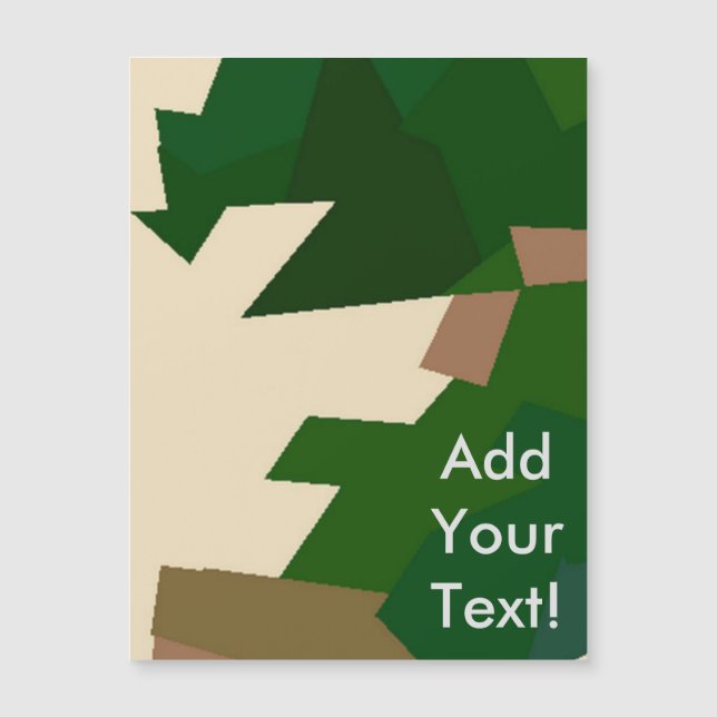 Dry Tundra Camouflage Magnetkarte (Vorderseite)