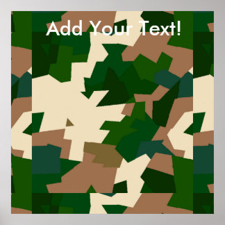 Dry Tundra Camouflage Poster
