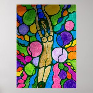 Dryad (Holznymph) Moderne Kunst Poster