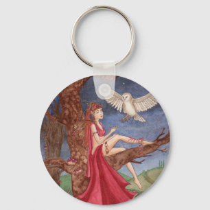 Dryad und der Nachtschwärmer-Schlüsselanhänger Schlüsselanhänger