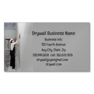 Drywall Custom Sheetrock Plaster Business Card Magnetische Visitenkarte