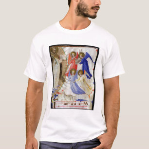 ds 558 f.67v St Dominic mit vier musikalischen T-Shirt