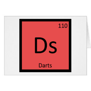 Ds - Darts Sport Chemie Periodensystem Symbol