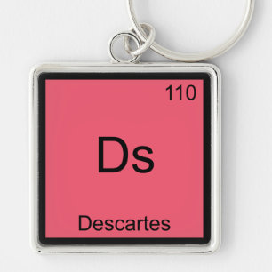 Ds - Descartes Funny Chemistry Element Symbol T-Sh Schlüsselanhänger