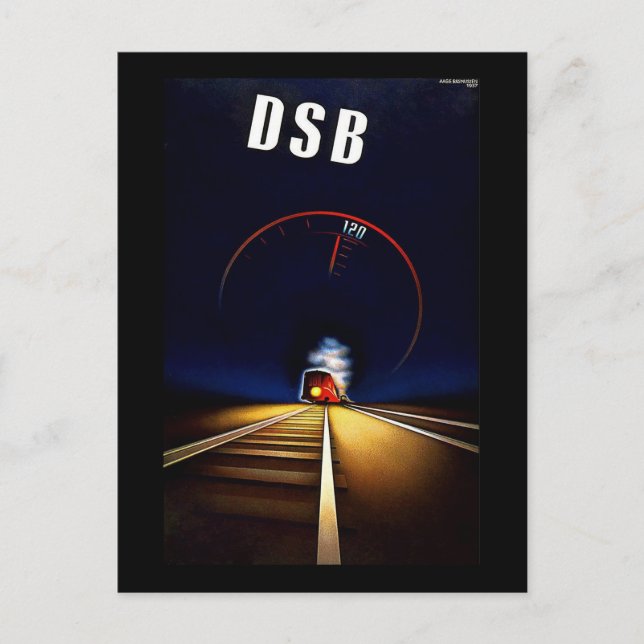 DSB Danske Statsbaner Dänischer Staat Bahn Postkarte (Vorderseite)