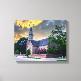 DSC02400-2-Bruton Parrish Church bei Sunset Leinwanddruck