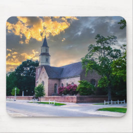DSC02400-2-Bruton Parrish Church bei Sunset Mousepad