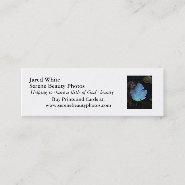 DSC07579, Jared Weiß, Serene Schönheits-Fotos, er… Mini Visitenkarte (Vorderseite)