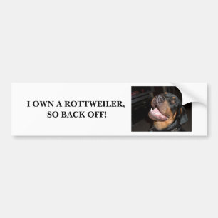 DSCF0313, I BESITZEN EIN ROTTWEILER, ALSO ZIEHEN AUTOAUFKLEBER