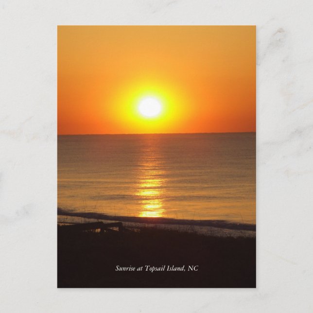 DSCF2915, Sunrise at Topsail Island, NC Postkarte (Vorderseite)