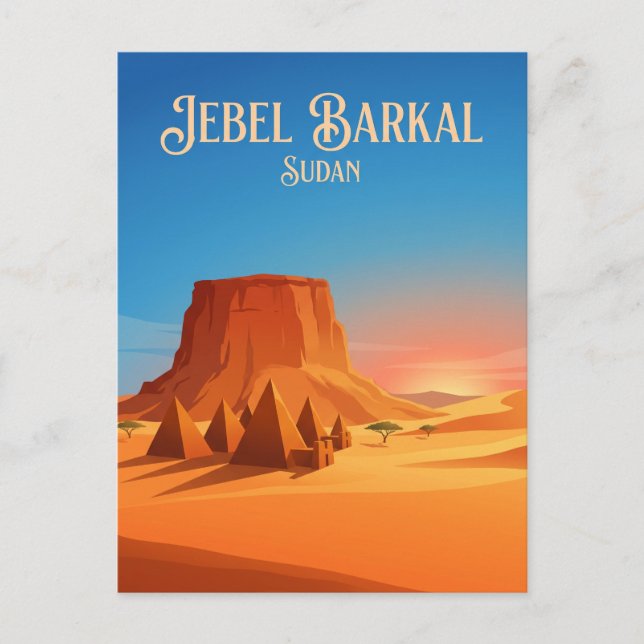 Dschabal Barkal Sudan Postkarte (Vorderseite)