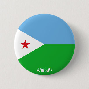 Dschibuti Flag Niedlich Patriotic Button