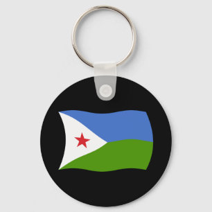 Dschibuti-Flag-Schlüsselanhänger Schlüsselanhänger