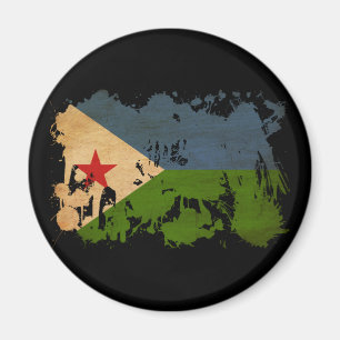 Dschibuti-Flagge Magnet