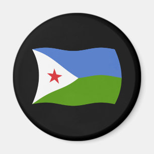 Dschibuti Flagge Magnet