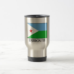Dschibuti-Flagge Reisebecher