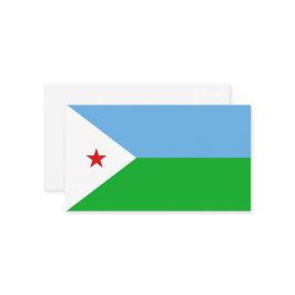 Dschibuti-Flagge Visitenkarte