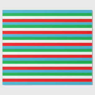 Dschibuti Usbekistan Äquatorialguinea Flagge Strei Geschenkpapier