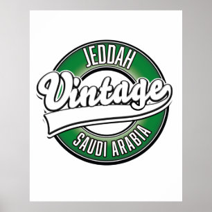 Dschidda Saudi-Arabien Logo Poster