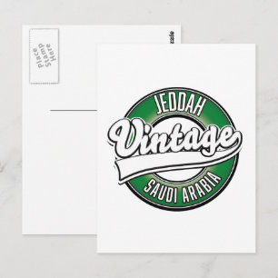 Dschidda Saudi-Arabien Logo Postkarte