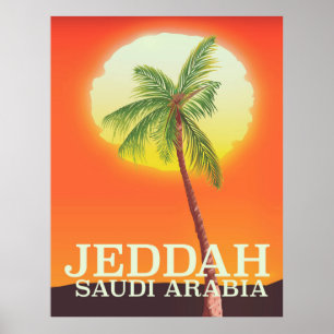 Dschidda Saudi-Arabien Urlaubsposter Poster