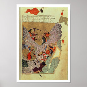 Dschingis Khan (c.1162-1227) kämpfte gegen die Chi Poster