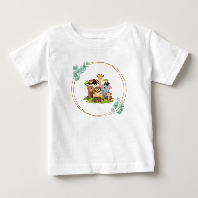 Dschungel Baby T-shirt (Vorderseite)