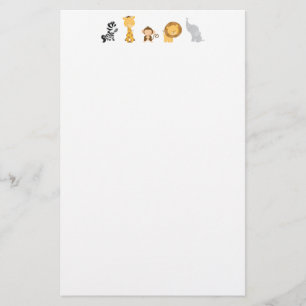 Dschungel-Babys Briefpapier