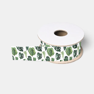 Dschungel-Blätter Bilder entfernen Grosgrain-Schl Ripsband