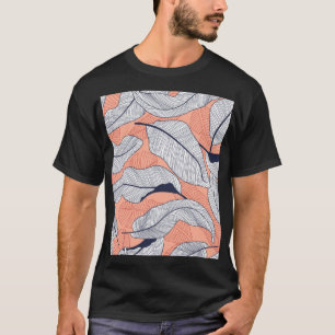 Dschungel-Blätter Nahtlose tropische Muster T-Shirt