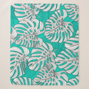 Dschungel Blätter Tropenflora Nahtlos Sherpadecke