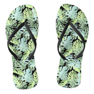 Dschungel-Blumenmuster Flip Flops