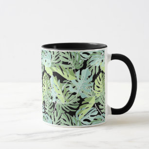 Dschungel-Blumenmuster Tasse