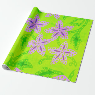Dschungel-Blumenpapier Geschenkpapier