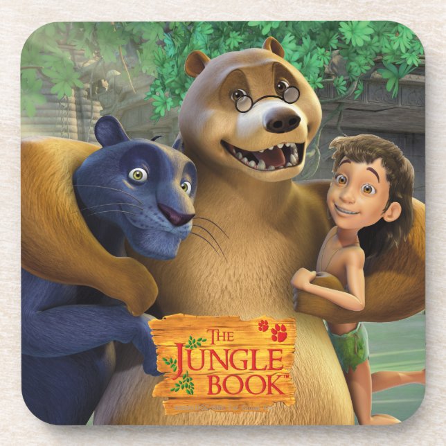 Dschungel-Buch-Gruppe schoss 1 Untersetzer (Vorderseite)