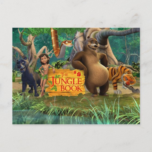 Dschungel-Buch-Gruppe schoss 5 Postkarte (Vorderseite)