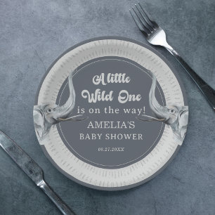 Dschungel-Elefanten-Safari-Baby-Shower-Teller Pappteller