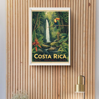 Dschungel Escape – Vintage Costa Rica Reise Poster