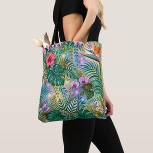 Dschungel-Fantasie-Blumen Lila Grün Gold Träumeris