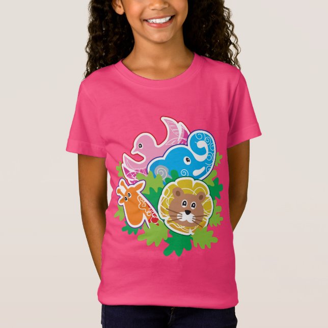 Dschungel Freunde T-Shirt (Vorderseite)