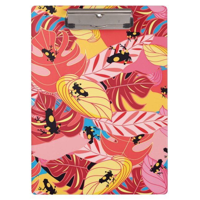 Dschungel-Frösche Klemmbrett (Vorderseite)