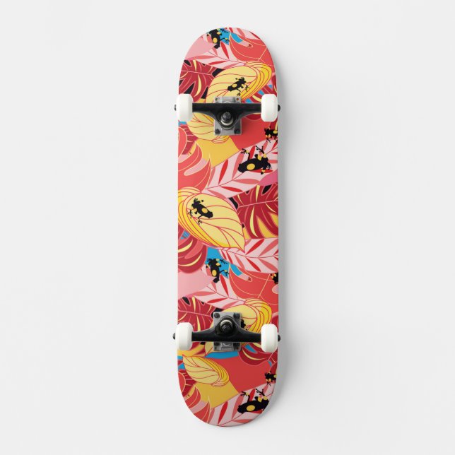 Dschungel-Frösche Skateboard (Vorderseite)