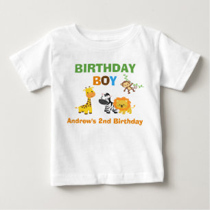 Dschungel-Geburtstags-T-Shirt Kleinkind Baby Kind T-shirt
